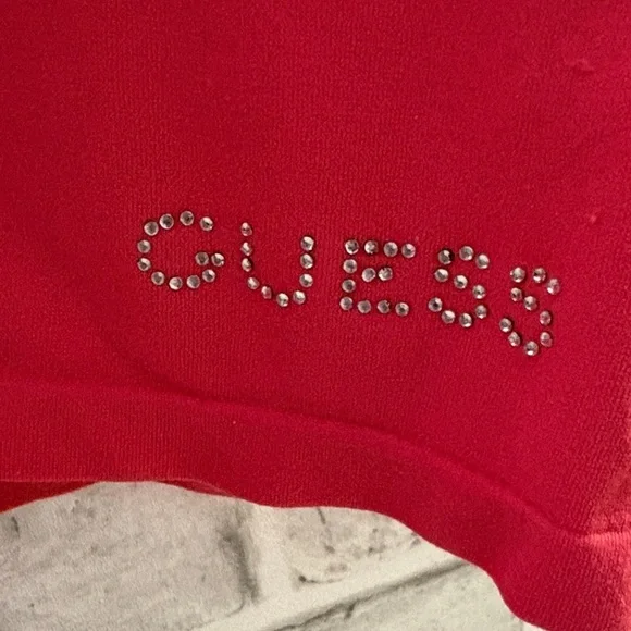 GUESS Vibrant Red Racerback Tank Top, size M/L - Picture 3 of 5